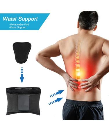 Breathable Mesh Back Support Brace for Men & Women | Magnetic Therapy Waist Trimmer | Lumbar Support Belt for Back Pain Relief and Injury Recovery (M) - Buy Online on GoSupps.com