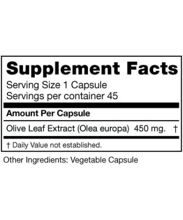 Seagate Olive Leaf Extract 450mg - 45 Capsules | Pure and Potent Supplement - Buy Online on GoSupps.com