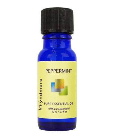 Peppermint Essential Oil - 100% Pure Therapeutic Quality for Aromatherapy - Wyndmere - 10ml - Made in USA