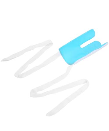 Sock Aid Grooved Shape Nylon Lining Sock Wearing Aid with Manual for Disabled (Blue White) Blue / White