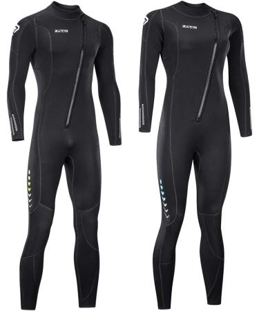 zcco Ultra Stretch 3mm Neoprene Wetsuit - Front Zip Full Body Diving Suit for Men - Ideal for Snorkeling, Scuba Diving, Swimming, and Surfing - Buy Online on GoSupps.com