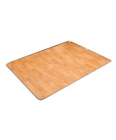 Boxwizard underfloor heating mat heated foot warmer digital display time function temperature strength footw rm pillow for home 50 x 55 cm (50 x 55 cm light wood grain)