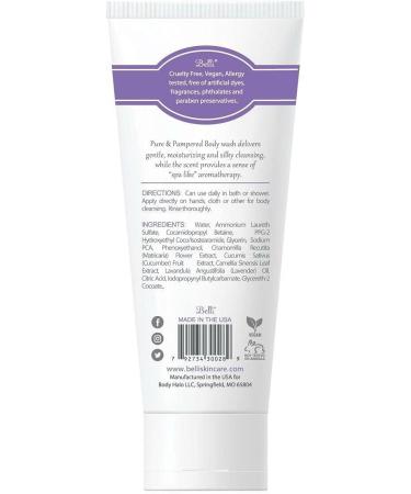 Pamper Your Skin with Belli Pure and Pampered Body Wash - Vegan & Moisturizing (6.5oz) - Buy Online on GoSupps.com