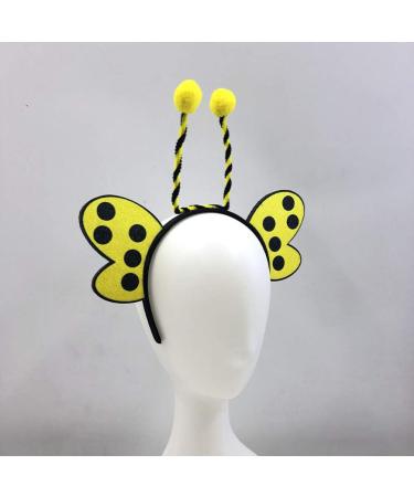 Antenna Headband Bee Ladybug Animal Head Boppers Party Favor Photo Props Yellow - Buy Online on GoSupps.com
