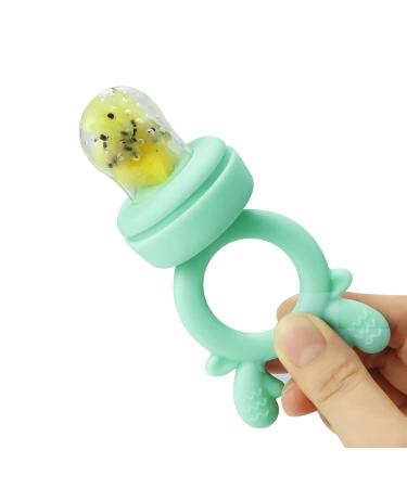 PandaEar 2 Pack Silicone Baby Fruit Feeder | Teething Relief & Baby Food Pacifier with 3 Size Pouches - Buy Online on GoSupps.com