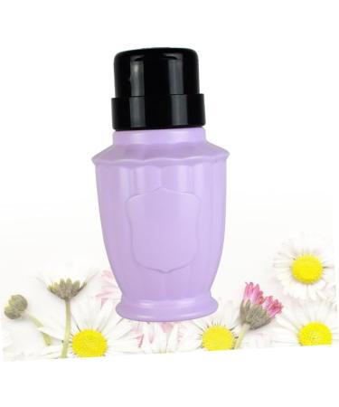 Housoutil Travel Pump Bottle Alcohol Dispenser Bottle Nail Remover Bottle Press Pump Bottle Travel Dispenser Push down Liquid Dispenser Empty Purple Nail Polish Cosmetic medium Purple - Buy Online on GoSupps.com