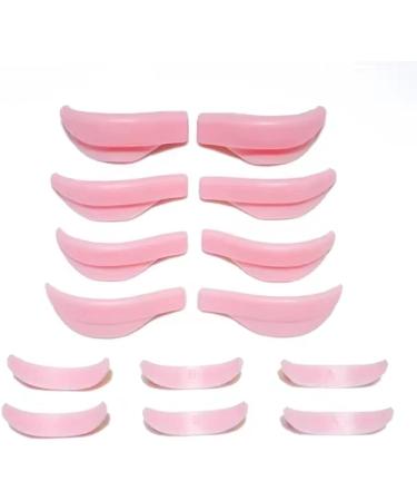 BLACKWINGS Eyelash Lash Lift Rods & Pads - 14 Piece Set | 7 Sizes for Upper & Lower Lashes | Pink - International Shipping Available - Buy Online on GoSupps.com