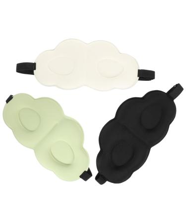 Healeved 3 pi ces de Sommeil Glace Douce Cache-yeux et Occultant Confort Ergonomique Sans Pression pour Voyage et Maison la Fatigue Oculaire