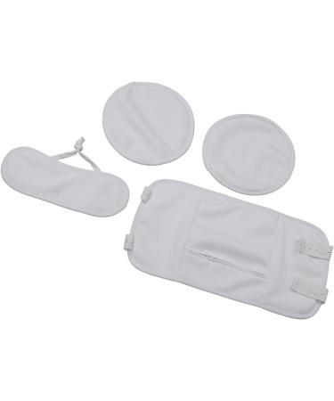 Adjustable Reusable Castor Oil Neck Pack for Thyroid Inflammation - Washable White Set - Buy Online on GoSupps.com