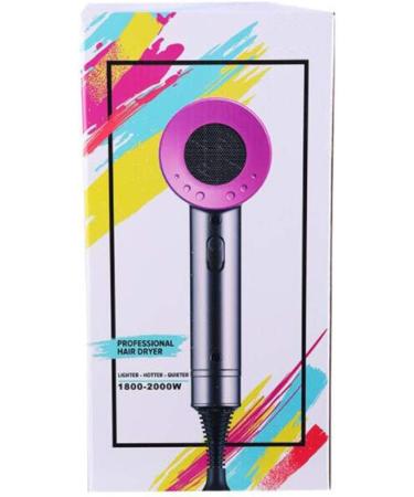 2000W Pro Hair Dryer with 2 Nozzle Ionic Powerful Professional Salon Blow Dryer AC Motor Fast Drying Hairdryer with 2 Heat Speed Cool Air for Hairstylist Dresser Home Men and Women Gray+red small gift Gray+blue - Buy Online on GoSupps.com