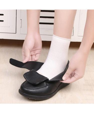 Men's Edema Diabetic Shoes - Comfortable Walking Sneakers for Swollen Feet - Elderly Men's Shoes Size 10.5 - Black - Buy Online on GoSupps.com