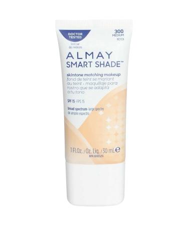 Almay Smart Shade SPF 15 Foundation Makeup - 1fl oz (300 Medium) - Buy Online on GoSupps.com