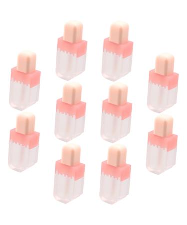 Mobestech 10Pcs Transparent Lip Gloss Tubes With Shape Reusable Bottles For Lip Gloss Lip Oil Lip Balm For Travel Makeup Projects