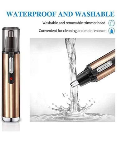 KouRy Nose Hair Trimmer for Men & Women - Portable Painless Ear & Eyebrow Clipper IPX7 Waterproof Dual Edge Blades - Buy Online on GoSupps.com