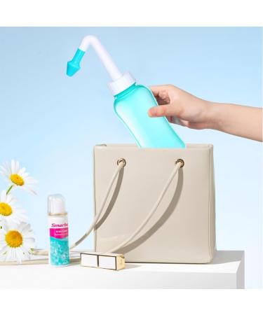 Nasal Douche Set 300ml - BPA-Free Neti Pot for Sinus Flushing & Nose Cleaning | Safe for Adults & Children - International Shipping - Buy Online on GoSupps.com