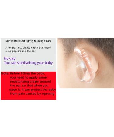 80 Pack Waterproof Ear Covers for Kids | Disposable Transparent Ear Stickers & Shoe Protectors for Bathing & Water Sports - Buy Online on GoSupps.com