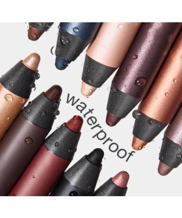  Mciluyaiio 2-in-1 eyeliner and eyeshadow matte pencil highlighter waterproof cream highlighter effortless smoky or natural eye makeup long-lasting smudge-proof (01 #) - Buy Online on GoSupps.com