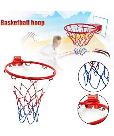 32cm Metal Rim Basketball Hoop Net with Screws Indoor Wall Mount - Buy Online on GoSupps.com
