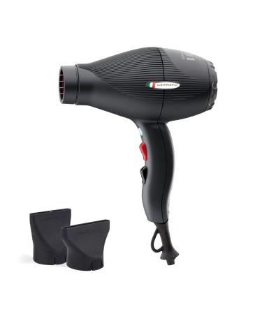 Gamma pi srl GAMMA PIU IES Light Professional Hair Dryer Energy Saving Hair Dryer Quick Drying with ETC Technology 2 Speeds 3 Temperatures BLACK Plastic