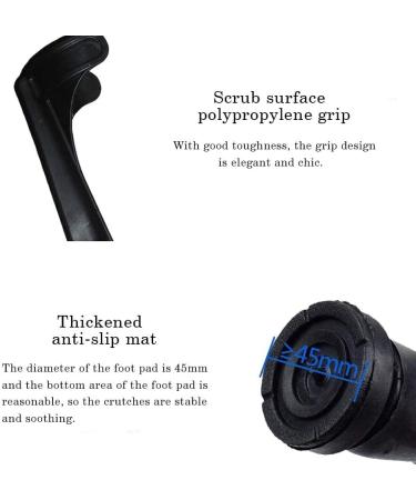 ATHUAHLR LRVTREC Forearm Crutches Adjustable Crutches Underarm Cruciform Fracture Medical Height Adjustable Anti-Cane Foldable Lightweight Arm Crutch - Buy Online on GoSupps.com