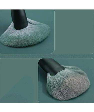 14pcs Green Makeup Brush Set - Synthetic Blending Face & Eye Brushes for Flawless Makeup | International Shipping - Buy Online on GoSupps.com