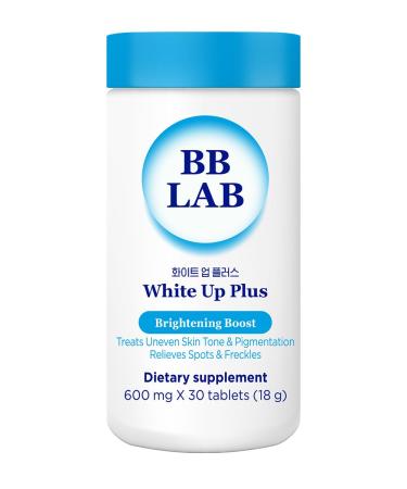 BB LAB White Up Plus Advanced Supplement for Skin Brightening Korean Glutathione L-Cystine Vitamin C Dark Spots & Acne Skin Remover Treats Uneven Skin tone-30Ct