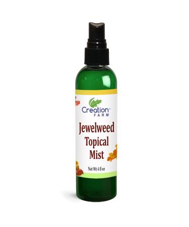 Creation Farm Jewelweed Spray 4 oz - Poison Ivy Itch Relief, Remedy Soothes Itchy Poison Oak, Allergy Rash, Bug Bites, Bee Stings, Para Prurito, Picaduras de Insectos, Hiedra Venenosa
