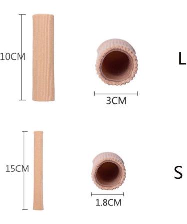 MQFORU Adjustable Gel Toe & Finger Caps - 4PCS (Large) | Toe & Finger Cushion Sleeves Protectors for Toe Caps, Ribbed Knit Design - Buy Online on GoSupps.com