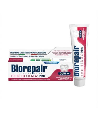 BIOREPAIR Peribioma Pro - Hydroxyapatite Toothpaste for Daily Use Fluoride Free Toothpaste for Healthy Mouth & Gums Helps Prevents Plaque Formation Oral Care Adults & Kids 3.39 Oz Made in Italy 3.3 Ounce
