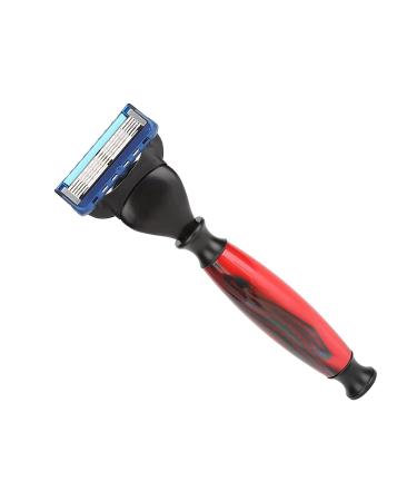 Premium 3-Piece Shaving Brush Set - Lightweight Resin Holder for Men | Portable Beard Grooming Essential - Buy Online on GoSupps.com