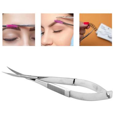 Micro Scissors for Face & Eyelash - Stainless Steel Curved Grafting Tool | International Shipping - Buy Online on GoSupps.com