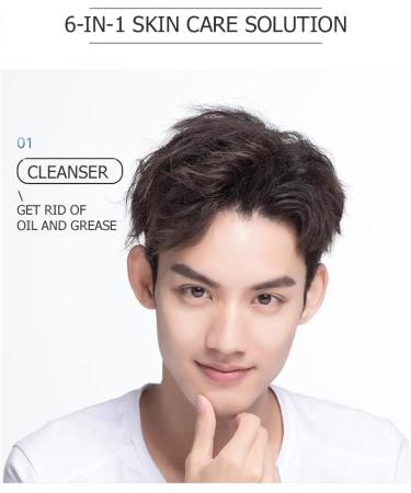 VENZEN Men Control Oil Facial Cleanser - Moisturizing Anti-Acne & Anti-Aging Toner for Dry Skin | 50g/1.76oz - International Shipping - Buy Online on GoSupps.com