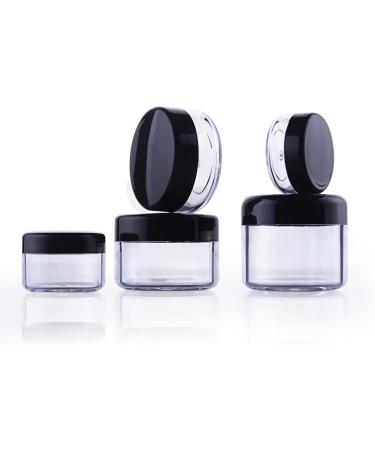 60pcs Transparent Acrylic Cosmetic Containers - 10ml Screw Lid Cans for Lip Balm & Nail Products - Tianzd - Buy Online on GoSupps.com