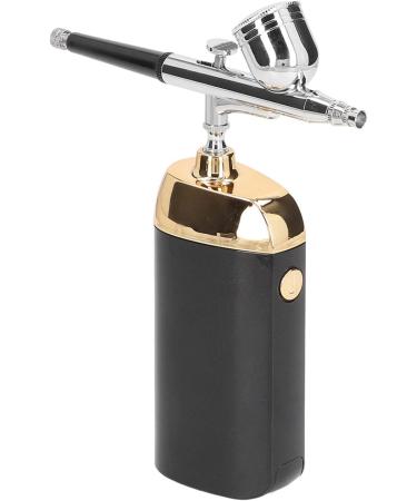 Facial Mist Sprayer ABS Rubber Aluminum Anti Slip Handle 6W Oxygen Facial Portable Airbrush Handheld USB Charging For Make Up For Model Coloring (Black) - Buy Online on GoSupps.com