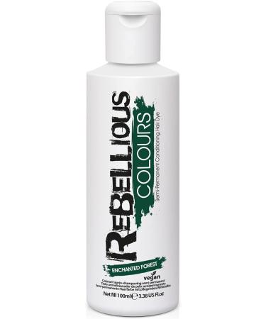 Rebellious Colour Semi Permanent Hair Dye Conditioning vegan cruelty free direct hair colour application 300ml (Enchanted Forest ) - Buy Online on GoSupps.com
