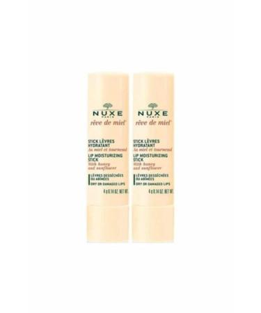Nuxe Moisturising Lipstick with Sunflower Honey 2x4 g - Buy Online on GoSupps.com
