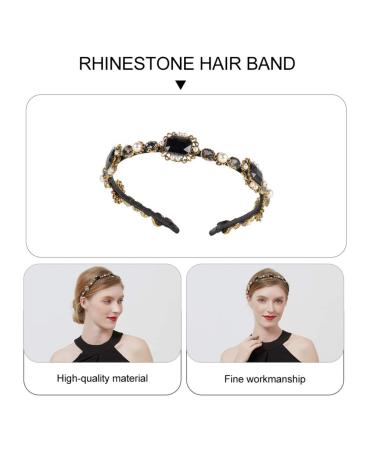 Amosfun Baroque Rhinestone Hair Band - Gothic Wedding Headdress & Fashionable Hair Accessory for Women - Buy Online on GoSupps.com