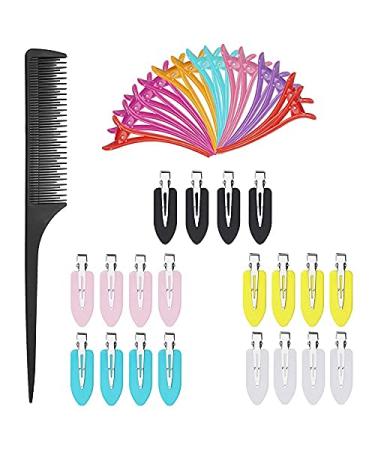 Figfyou 36 Seamless hair clip colored no bend hair clips compartment clips hair hairdressing requirement hair clips with comb combi clips hairdresser accessories for hair styling make -up - Buy Online on GoSupps.com