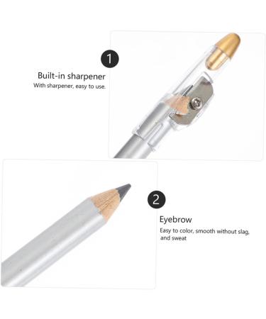 Healeved 10pcs Eyeliner Makeup Pencil Matte Lip Liner Eyebrow Pencils Gadgets Grey - Buy Online on GoSupps.com