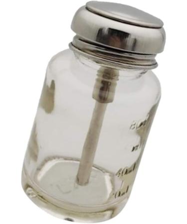 Push Glass Bottle Push Down Alcohol Dispenser for Nail Polish Makeup Remover 80ML push down dispenser - Buy Online on GoSupps.com