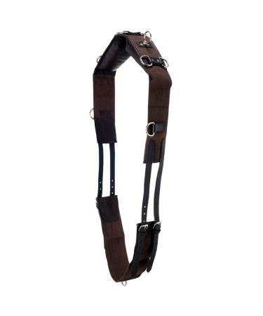Tough 1 Professional Leather with Cotton Web Training Surcingle