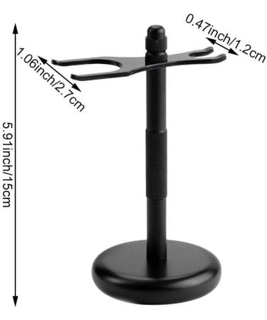 Men's Stainless Steel Razor Holder & Shaving Brush Stand | Durable Safety Shaving Tool for Grooming - Buy Online on GoSupps.com