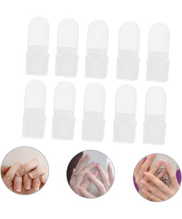 FRCOLOR 20pcs Nail Case Finger Nail Soakers Nail Paint Protector Polish Remover Wraps Nail Polish Soak off Nail Varnish Tip Nail Polish Protector Gelt Spar Varnish Plastic Manicure Barrier - Buy Online on GoSupps.com