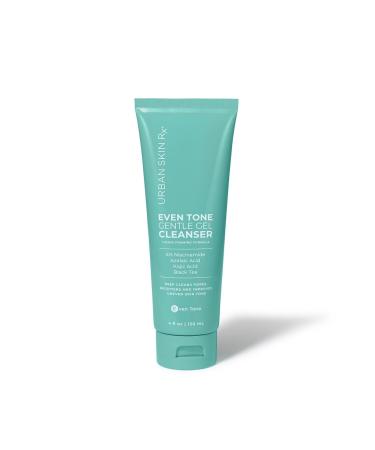 Urban Skin Rx Even Tone Gentle Gel Cleanser | Improves the Look of Uneven Tone Brightens and Deep Cleans Foaming Daily Cleanser with Kojic Acid Azelaic Acid Niacinamide and Black Tea | 4 Fl Oz