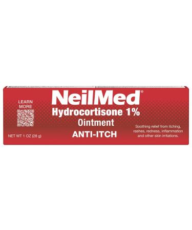 NeilMed Hydrocortisone 1% Anti-Itch Ointment 1oz | Maximum Strength Cortisone Relief | Fast Soothing & Calming Formula - Ship Internationally - Buy Online on GoSupps.com