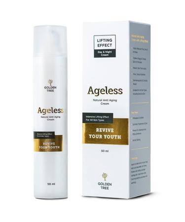 Golden Tree Ageless Anti-Folded Cream-Anti-aging face cream day and night-skin care formula increases collagen and elastin-the skin volume-smoothes wrinkles-rejuvenates the skin - Buy Online on GoSupps.com