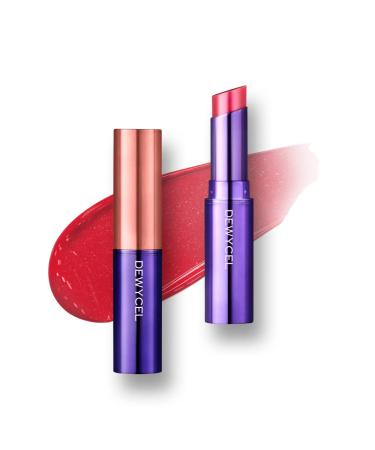 DEWYCEL TINTOURING BALM | #3 LIPS CORAL | Non-Sticky Moisturizing & Hydrating Tinted Lip Balm for Chapped Lips | Natural Color Lip Glow Balm