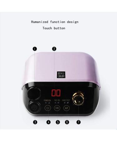 25 000RPM Light Electric Acrylic Nail File Kits for Remove Nail Gel Polish Nail Drills for Acrylic Nails Design Nail Buffer Manicure P - Buy Online on GoSupps.com