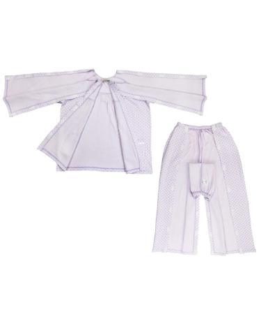 Tubayia Removable Patient Clothes Pajamas for Women Adults and Elderly