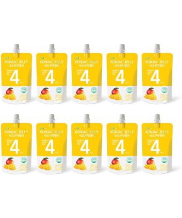 Neo Konjac Jelly Mango 1box (150ml x 10 packs) 4 Calories per Pouch Sugar Free Low Calories Fruit Flavor Jelly with Low carb/Drinkable Zero Sugar Jelly Dessert - Buy Online on GoSupps.com